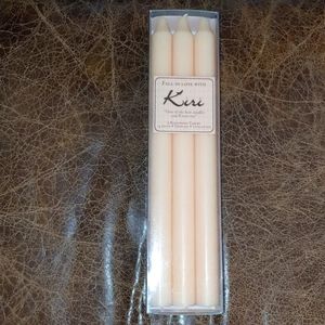 NEW 6 Buttercream Taper Candles